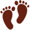 Footprints emoji on Twitter